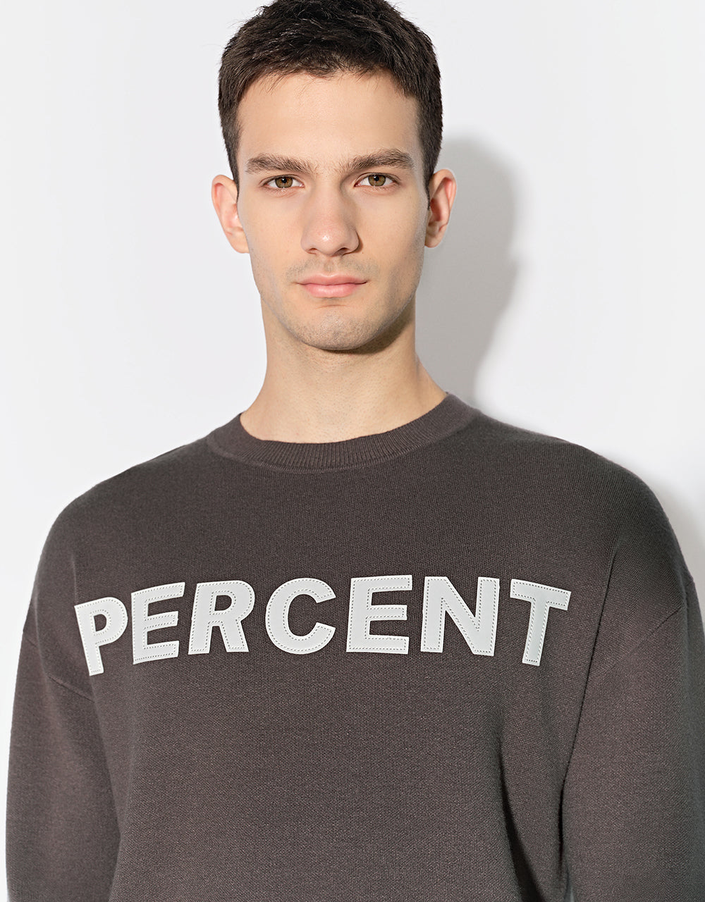 Letter Printed Knitted T-Shirt