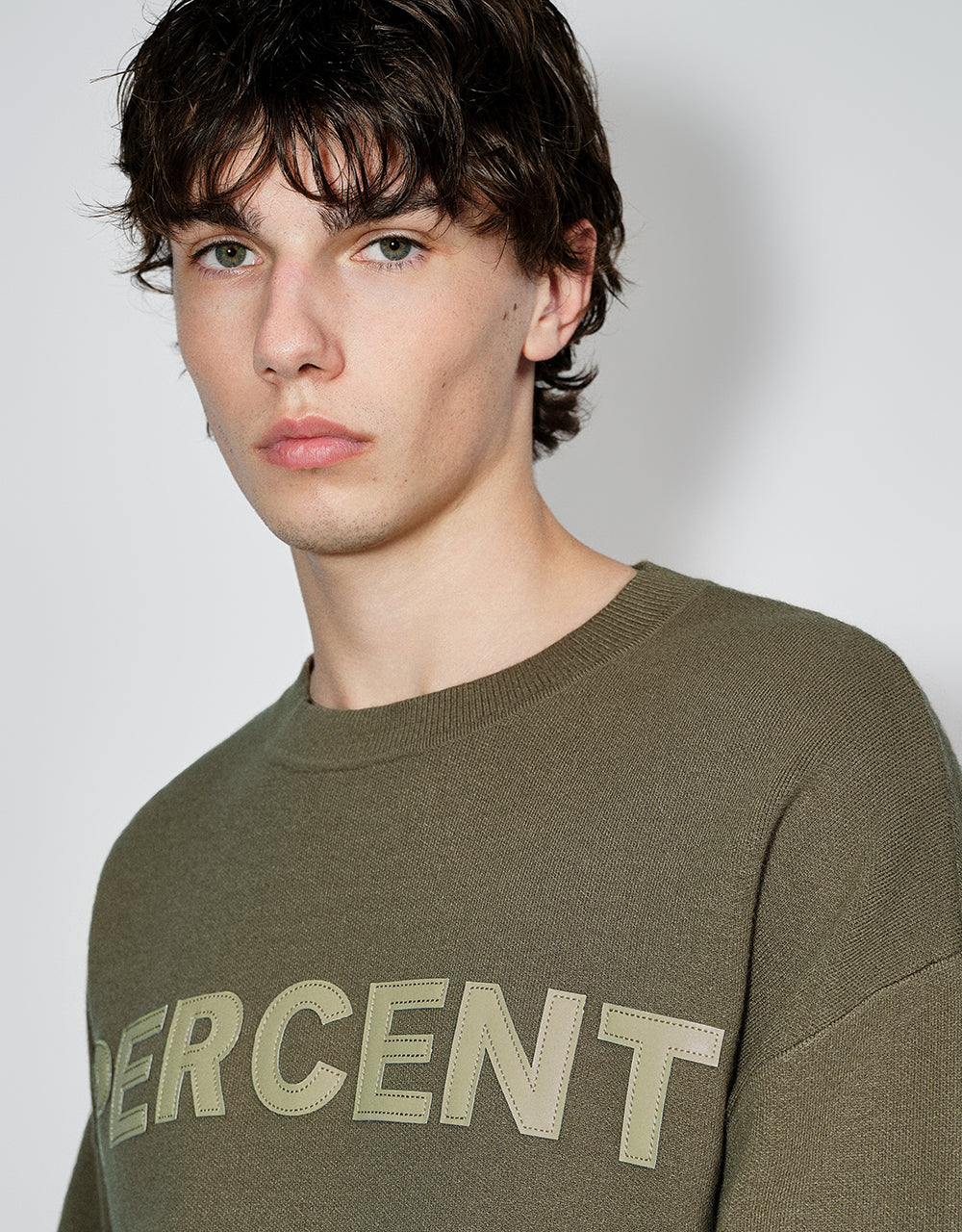 Letter Printed Knitted T-Shirt