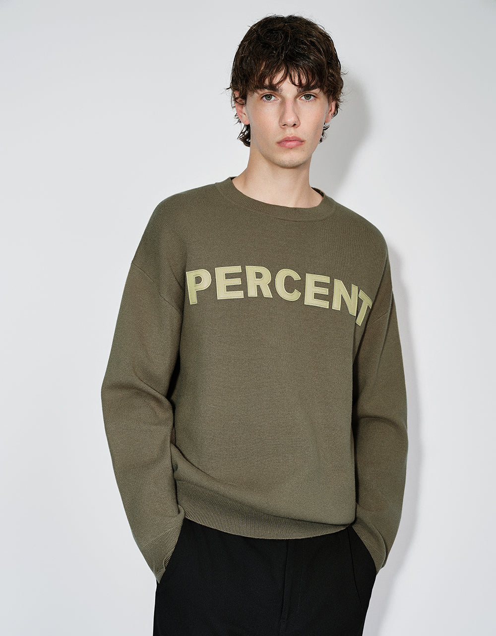 Letter Printed Knitted T-Shirt