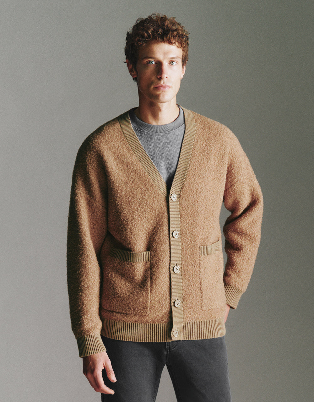 Furry Knitted Cardigan