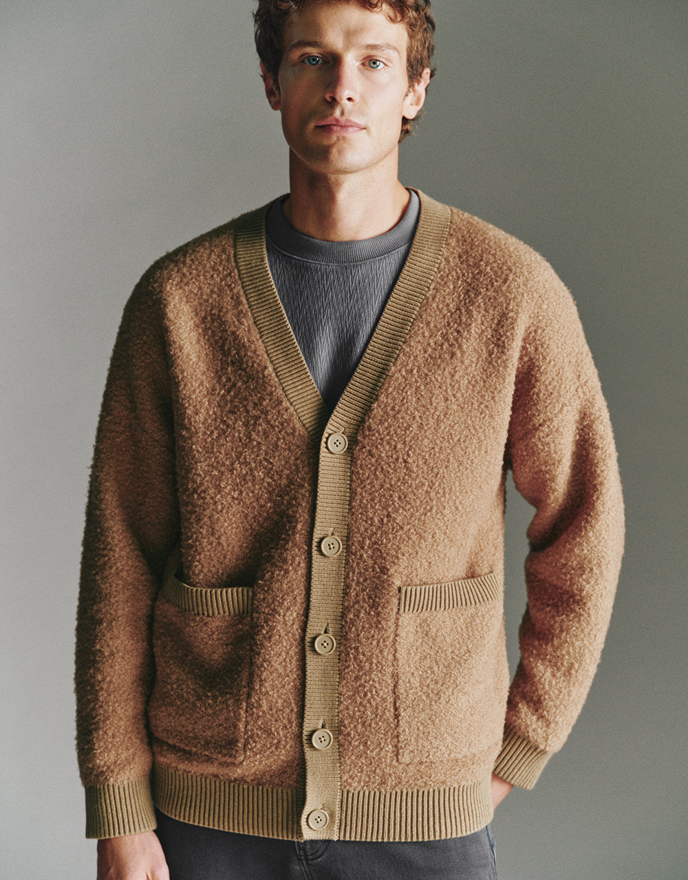 Furry Knitted Cardigan