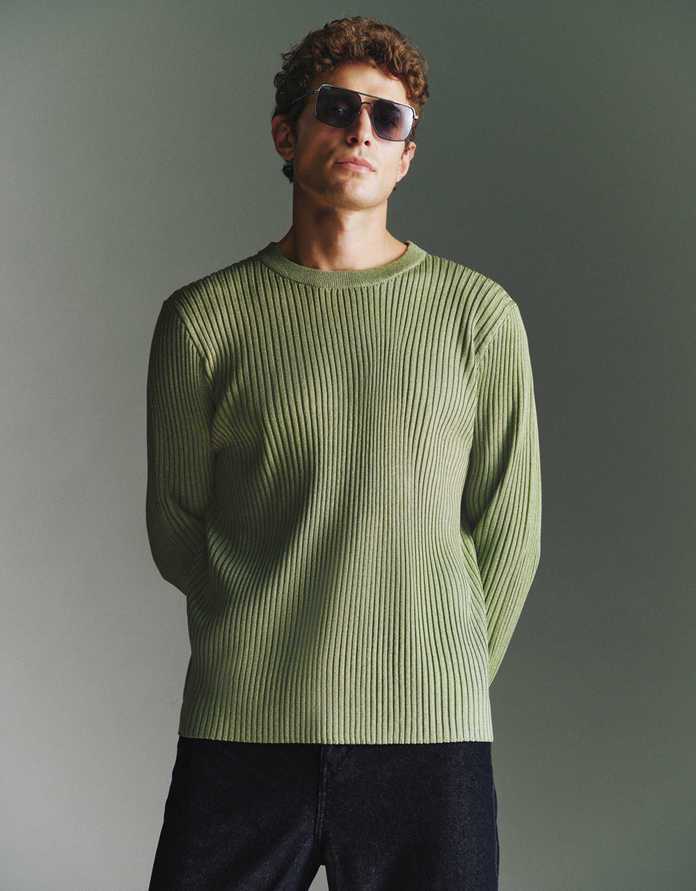 Crew Neck Knitted T-Shirt