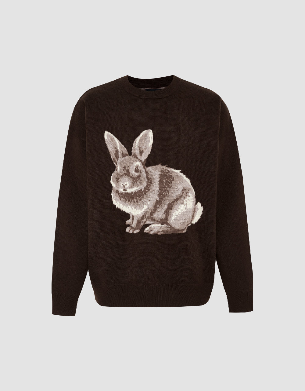 Deer Embroidered Knitted T-Shirt