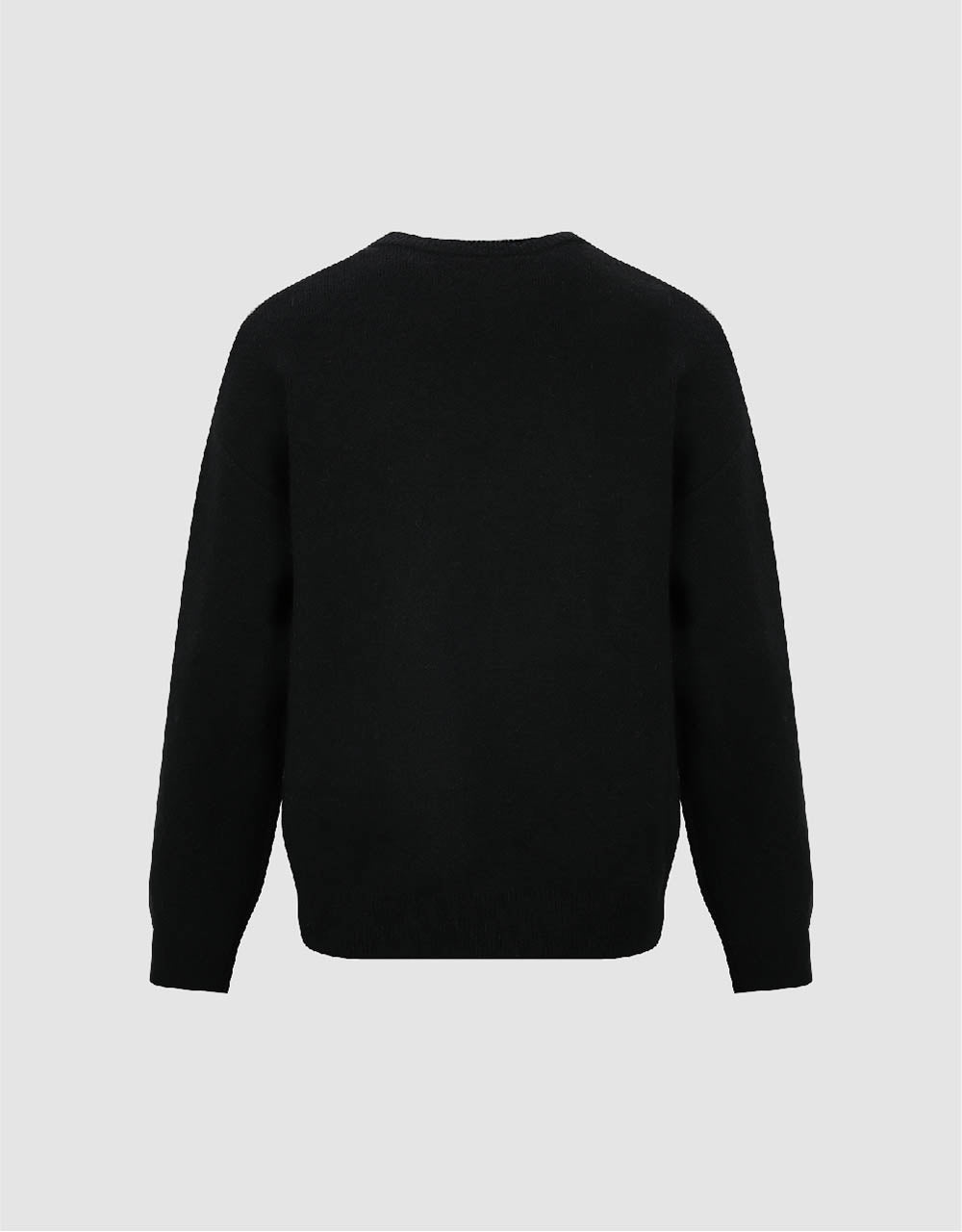 Letter Printed Crew Neck Knitted T-Shirt