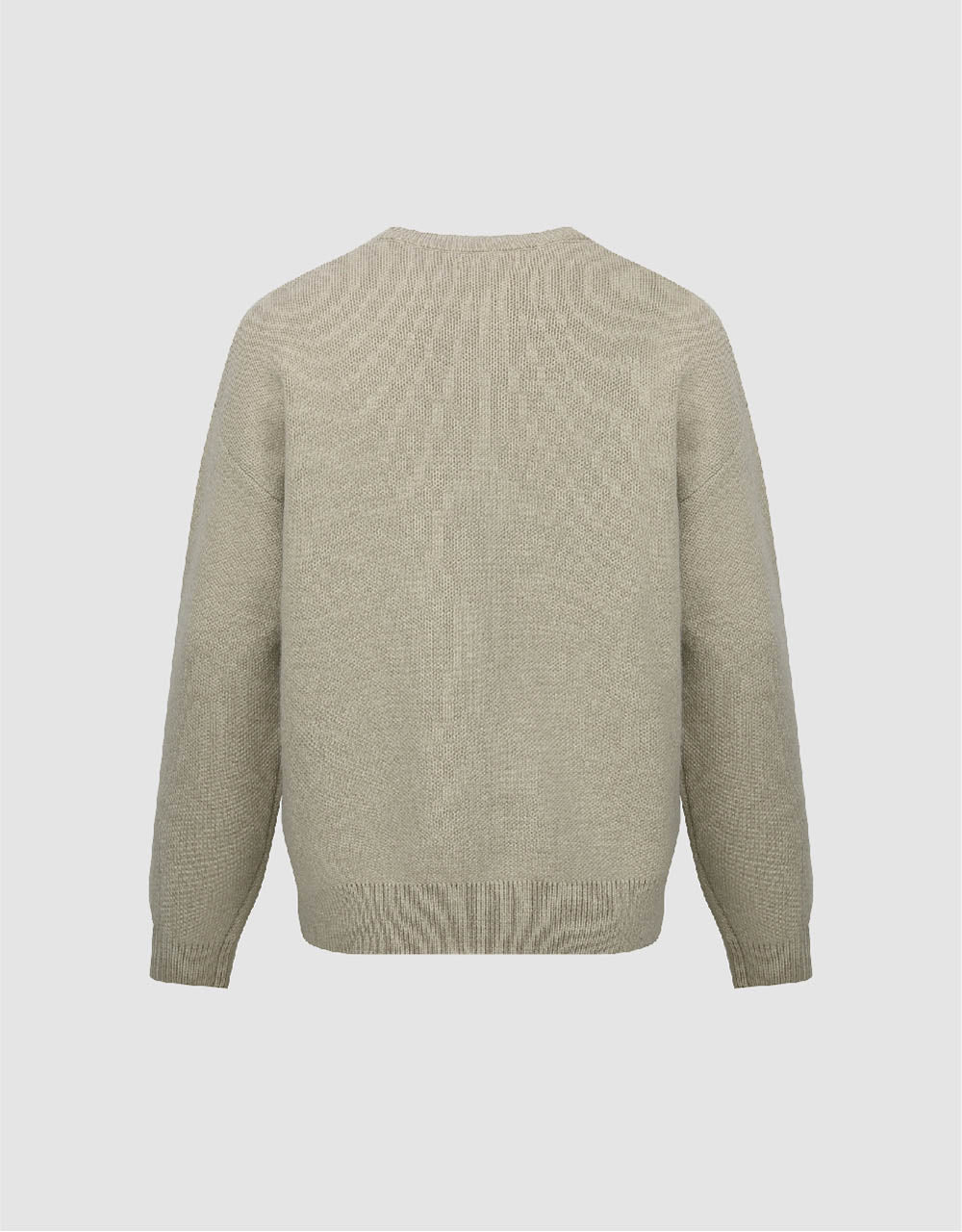 Letter Printed Crew Neck Knitted T-Shirt