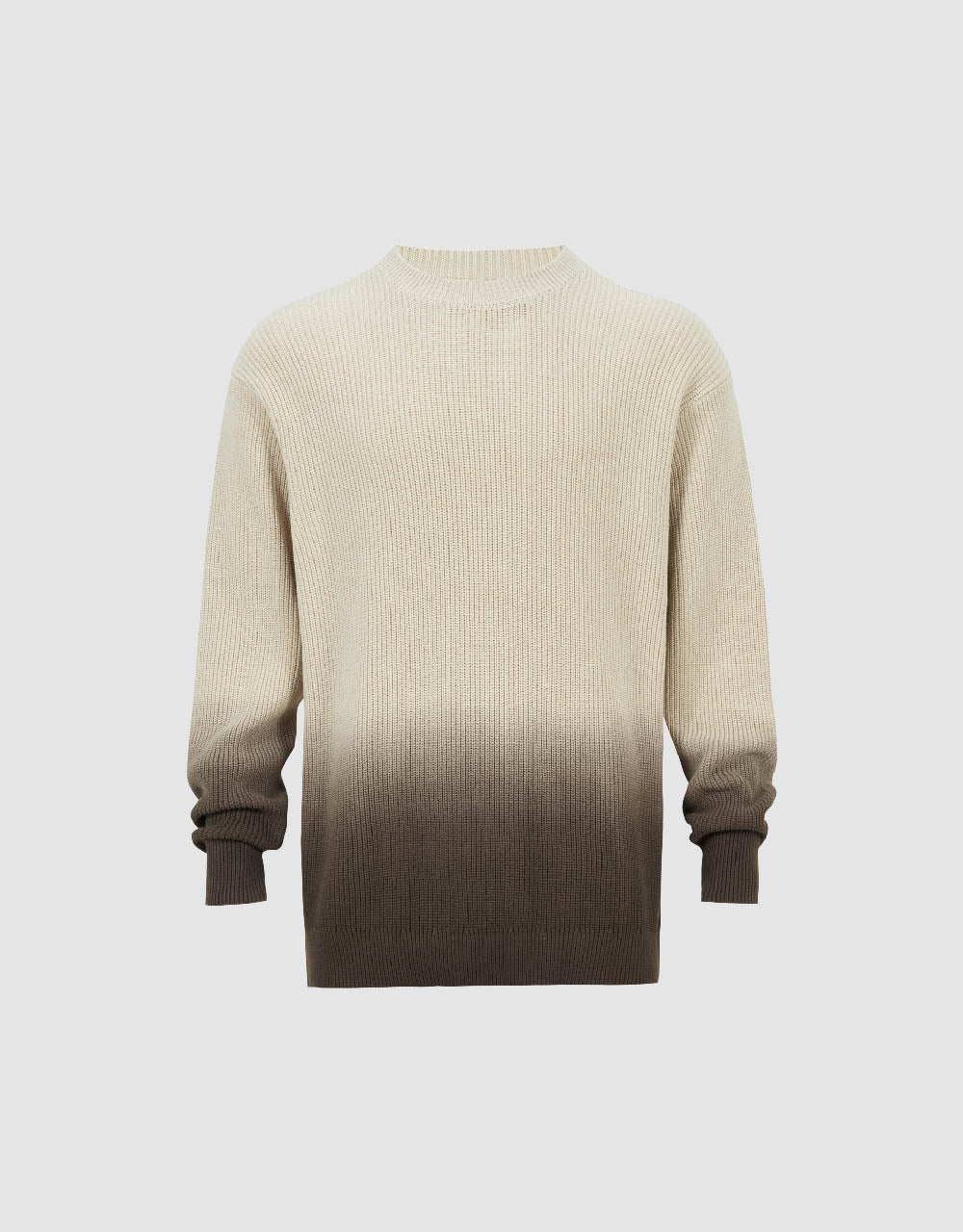 Gradient Crew Neck Knitted T-Shirt