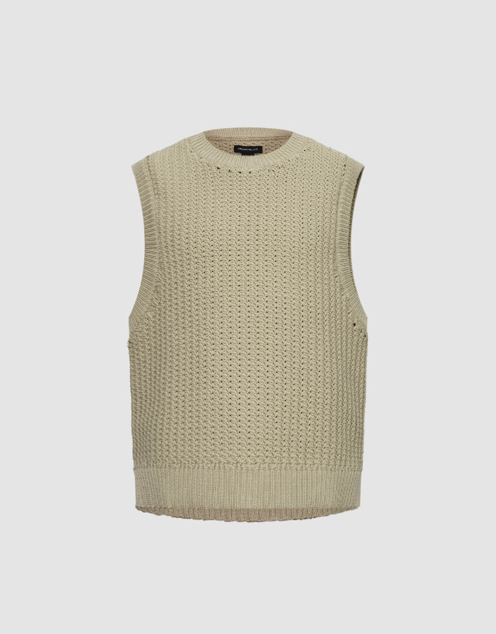 Crew Neck Knitted Vest