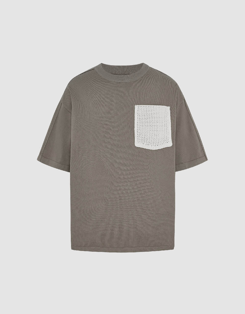 Crew Neck Knitted T-Shirt