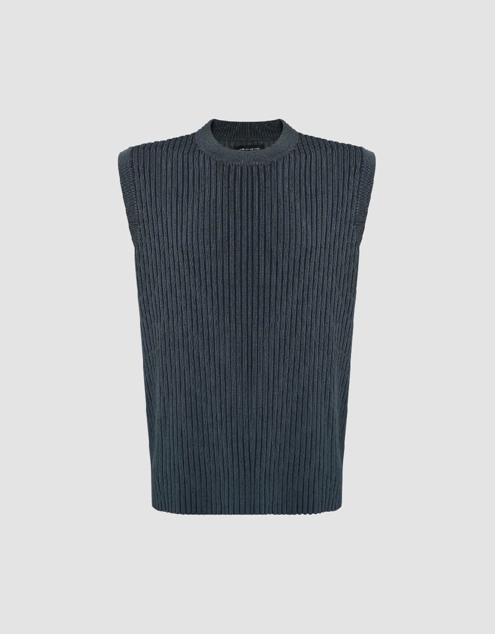 Crew Neck Knitted Vest