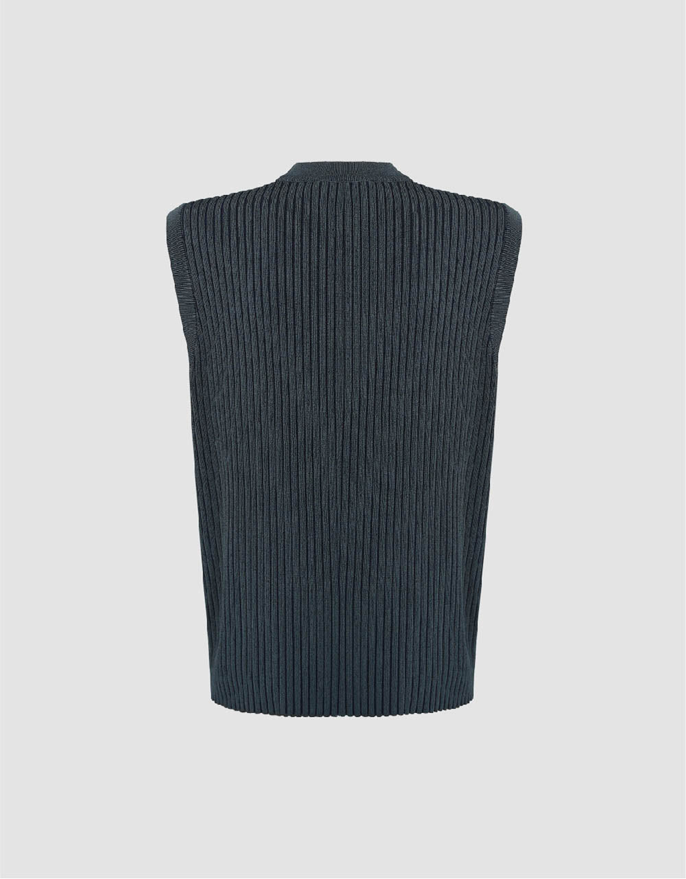 Crew Neck Knitted Vest