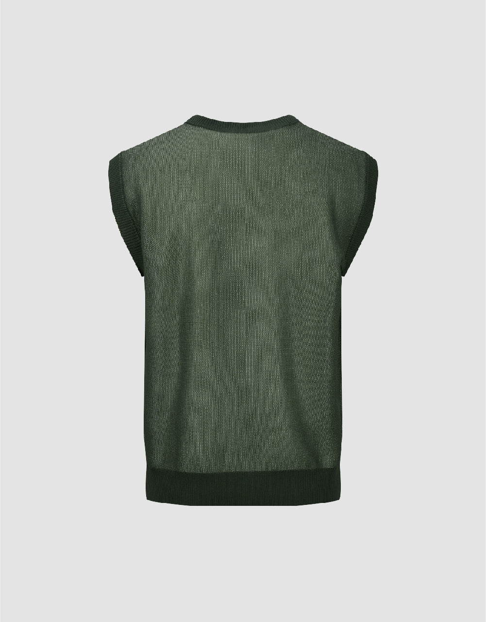 Crew Neck Knitted Vest