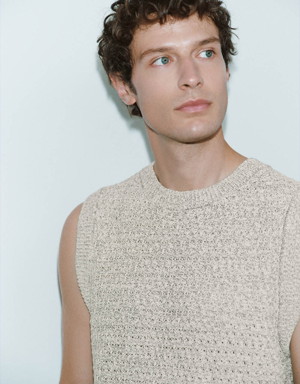 Crew Neck Knitted Tank Top