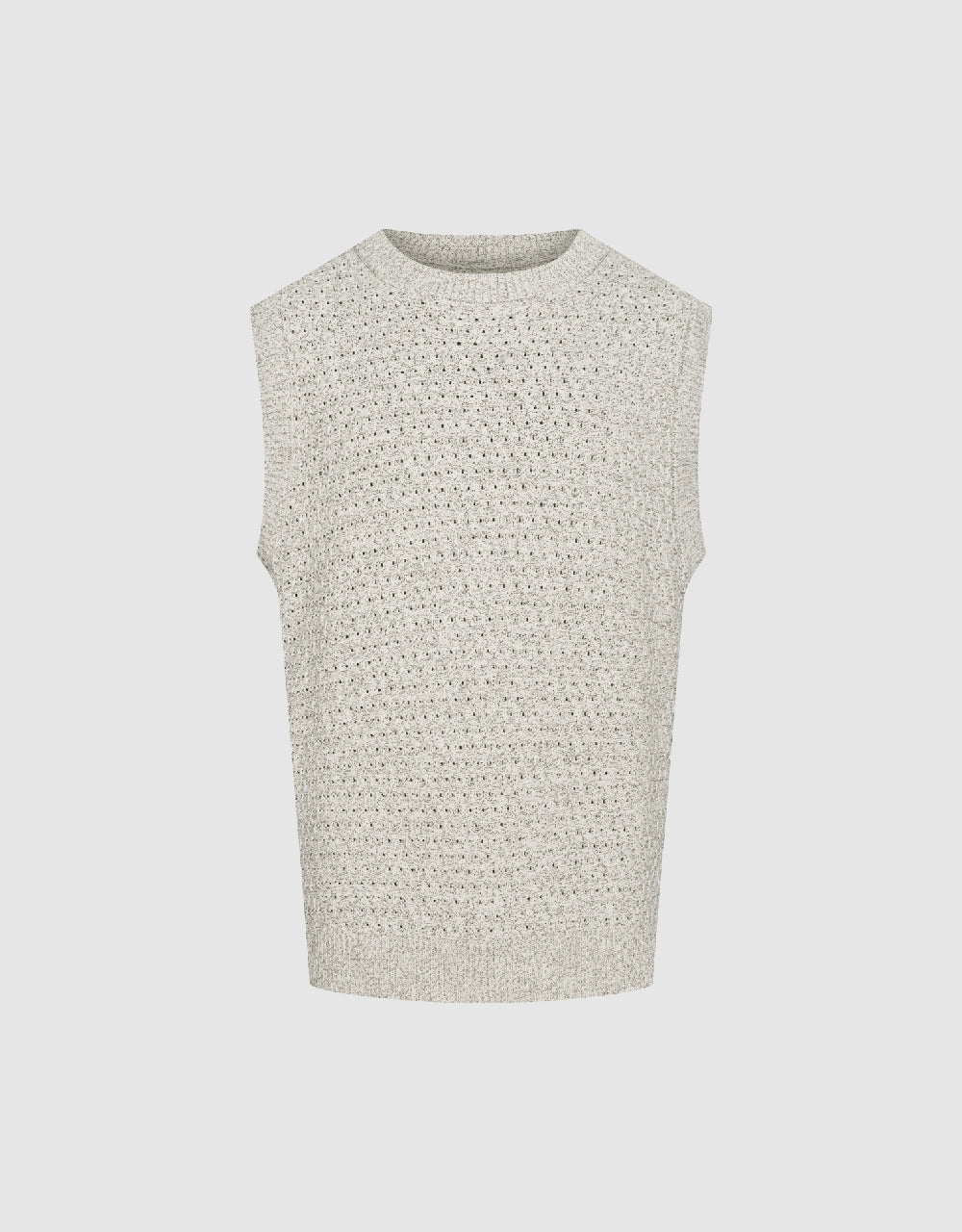 Crew Neck Knitted Tank Top