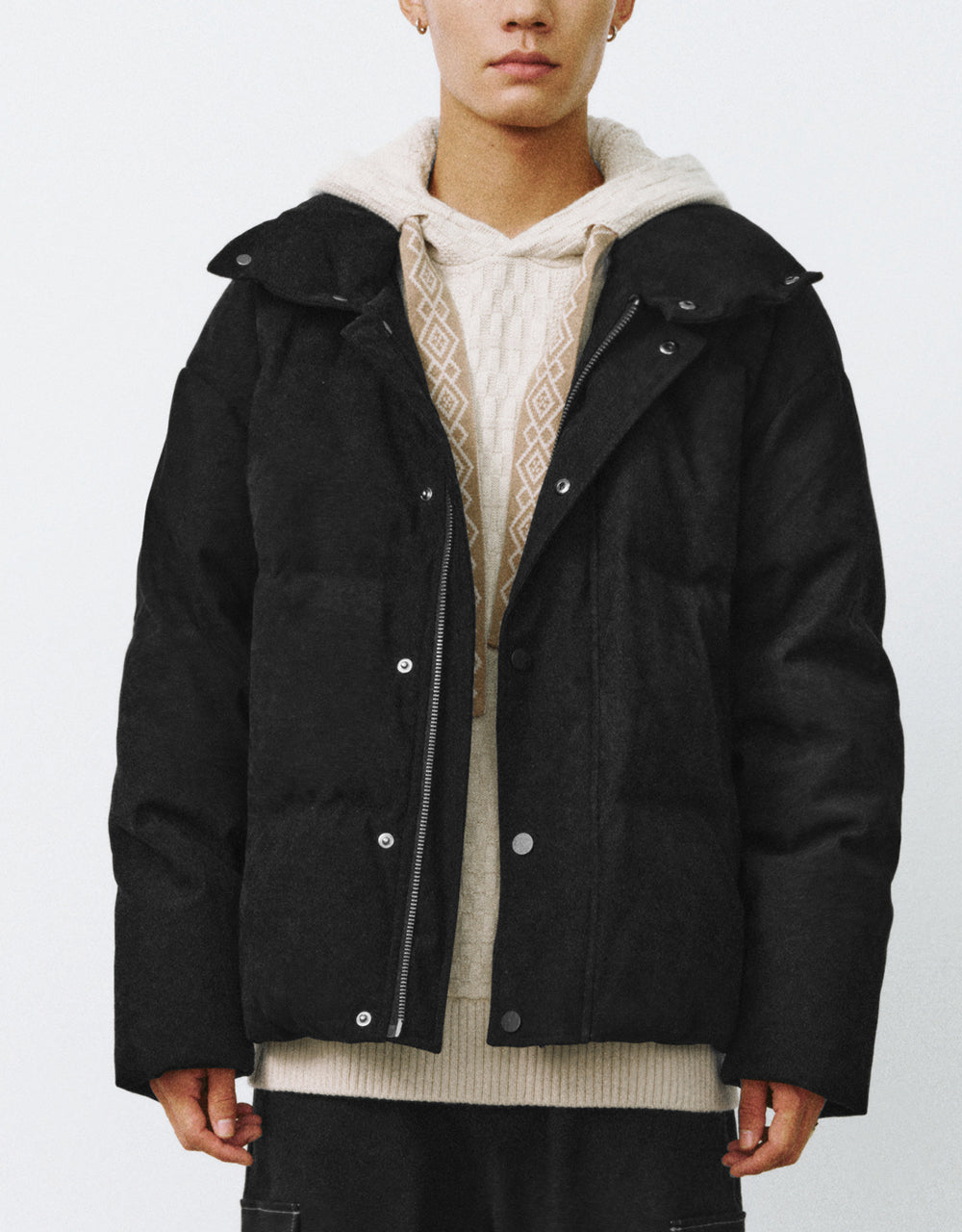 Stand Collar Straight Puffer Jacket