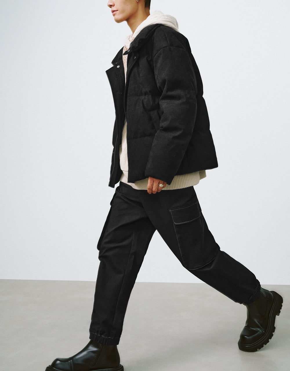 Stand Collar Straight Puffer Jacket