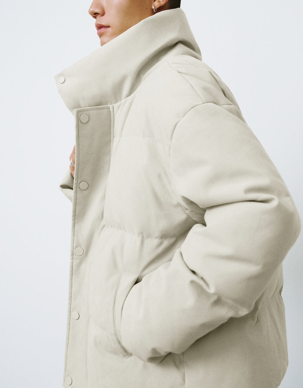 Stand Collar Straight Puffer Jacket