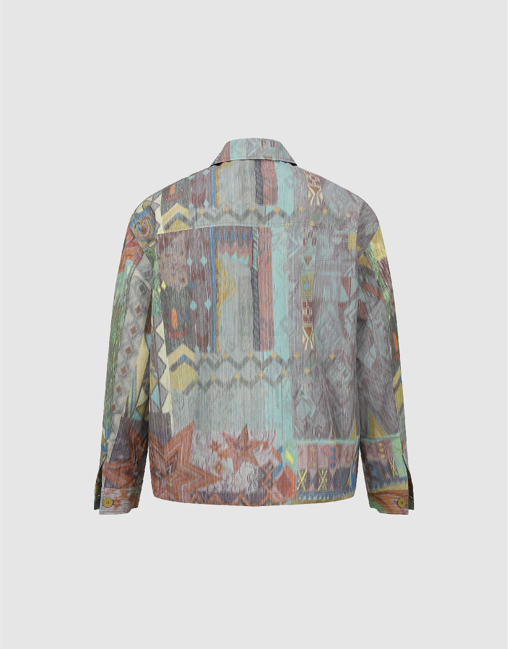 Printed Button Up Jacket