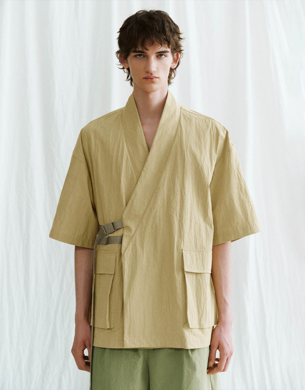 Kimono Lapel Straight Jacket