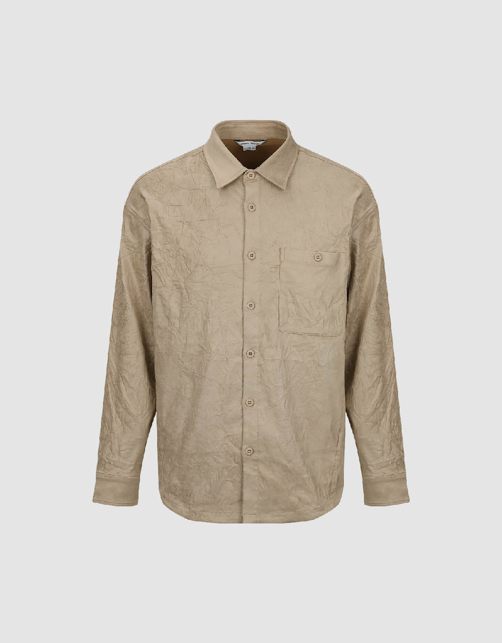 Crumpled Effect Loose Shirt