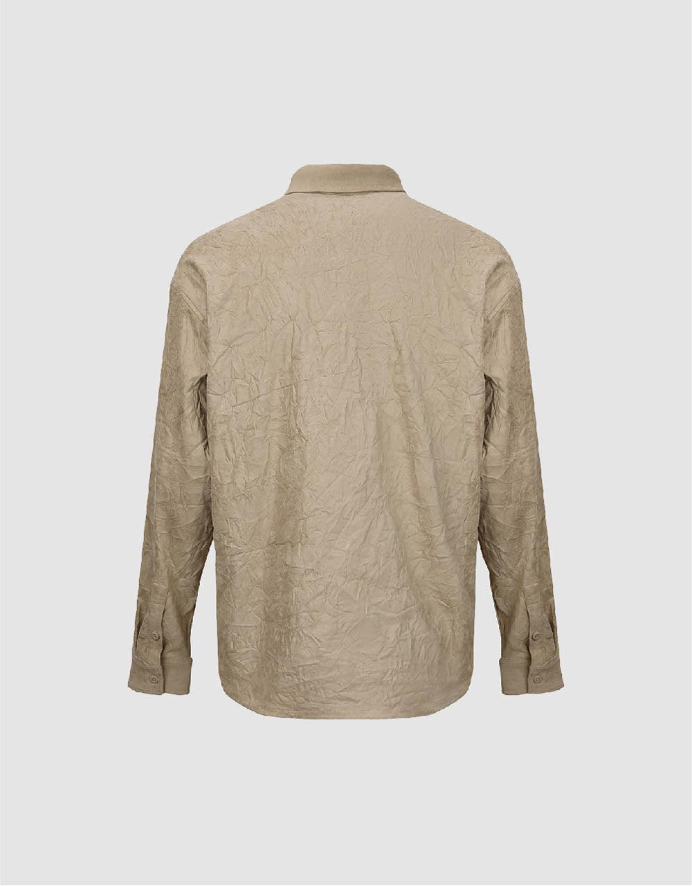 Crumpled Effect Loose Shirt