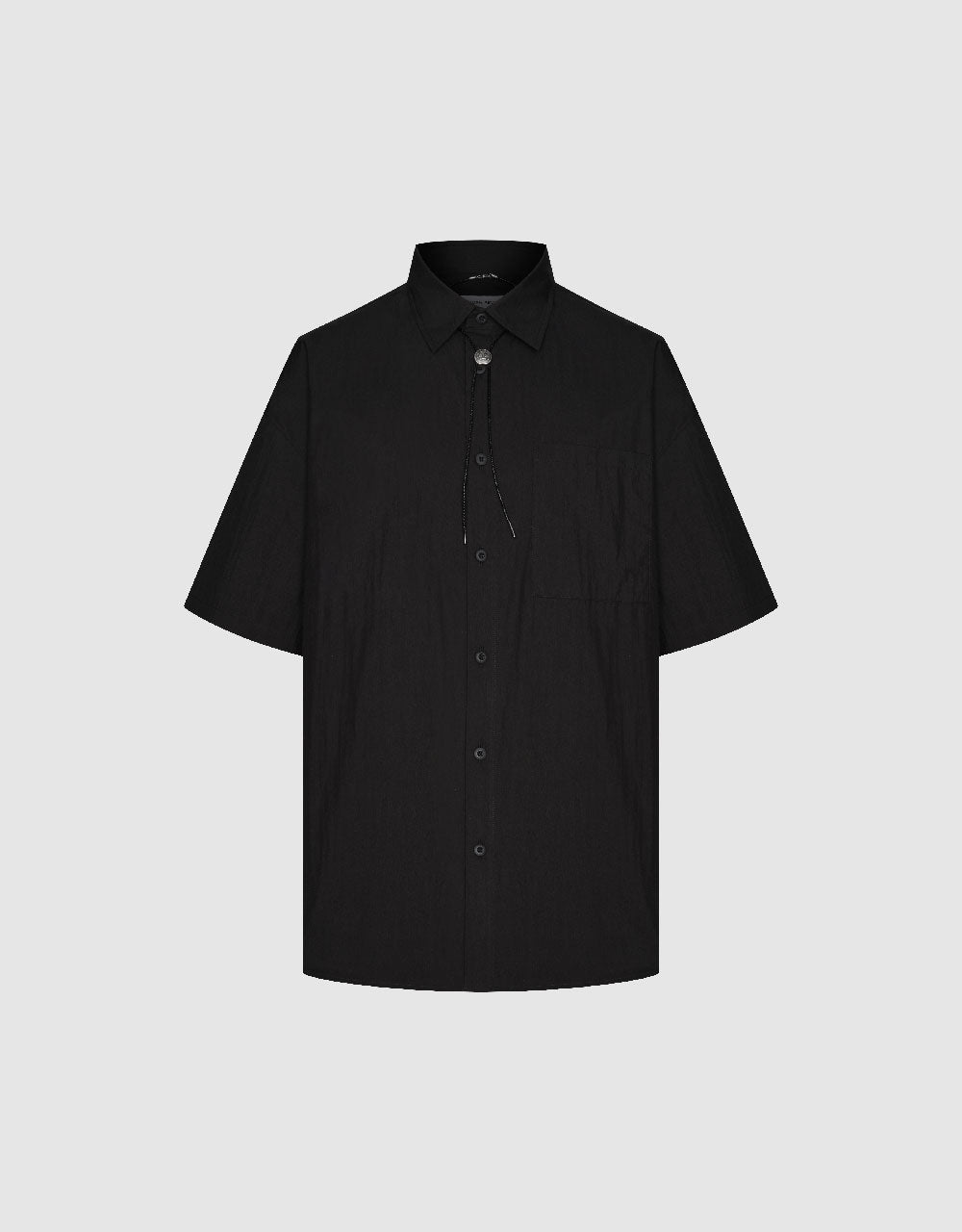 Button Up Straight Loose Shirt