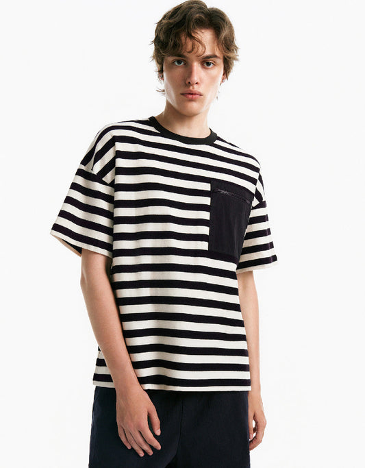 Striped Crew Neck T-Shirt