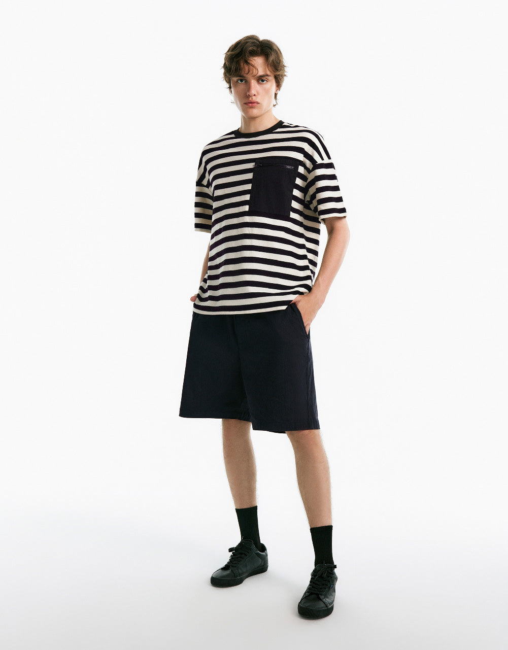 Striped Crew Neck T-Shirt