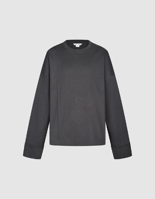 Drop Shoulder Sleeve Crew Neck Sweatshirt