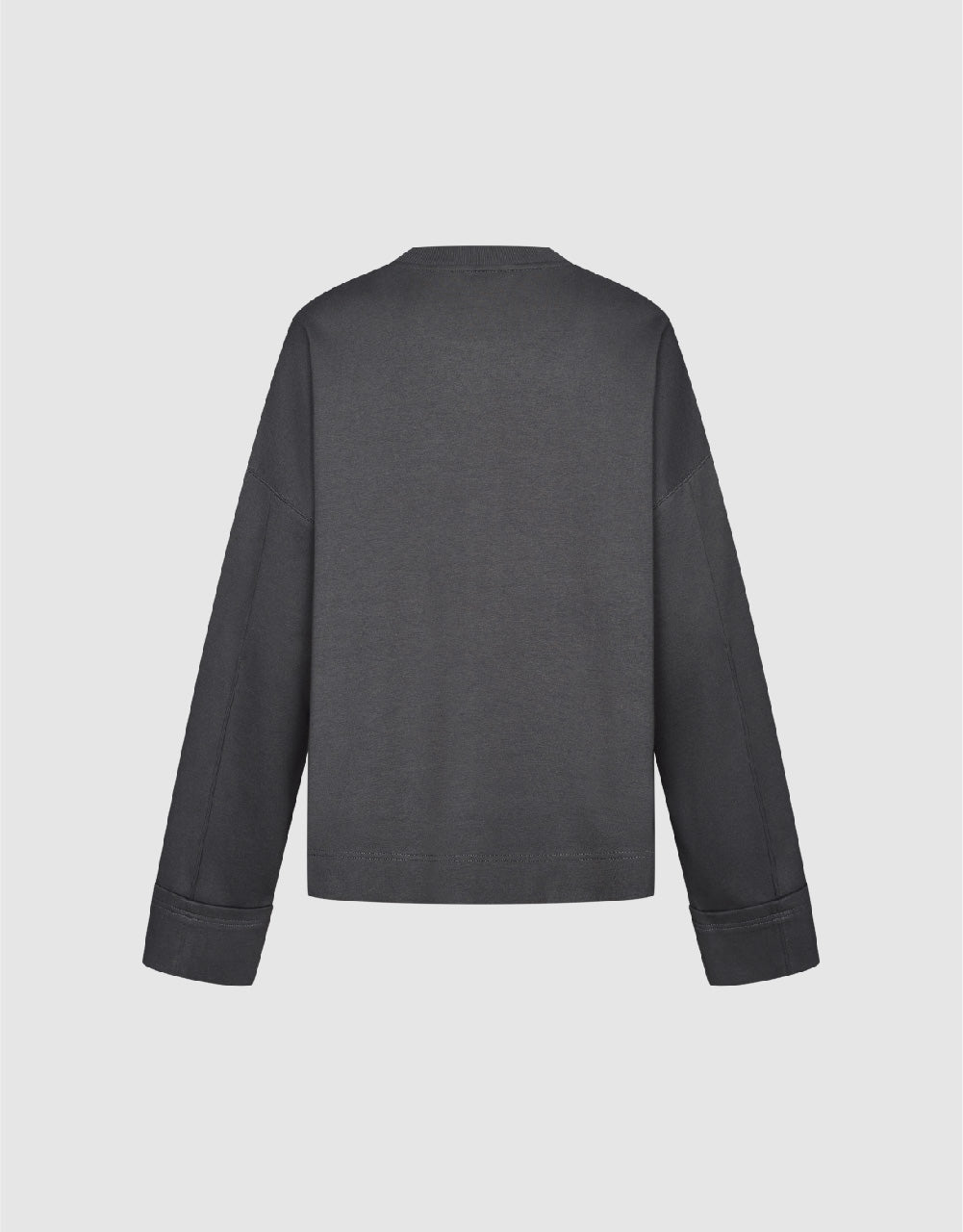 Drop Shoulder Sleeve Crew Neck Sweatshirt