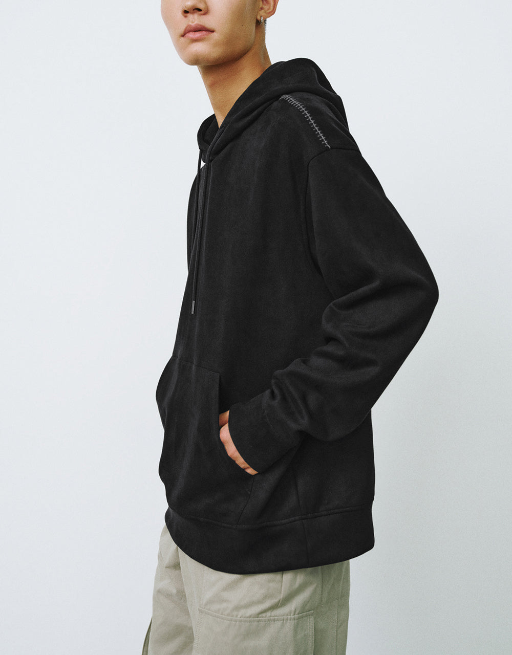 Hooded Crew Neck Sweatshirt