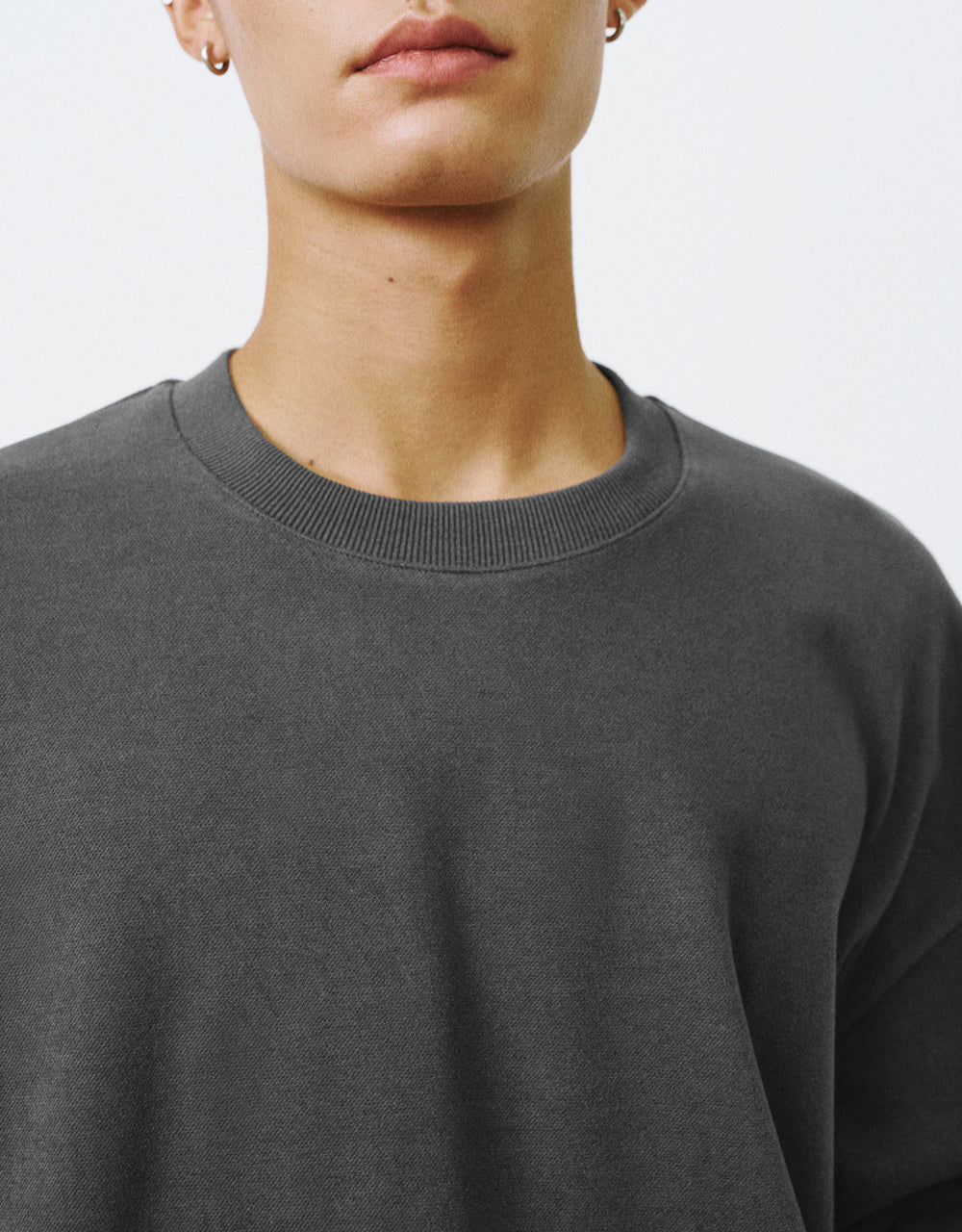 Two Toned Crew Neck Sweatshirt