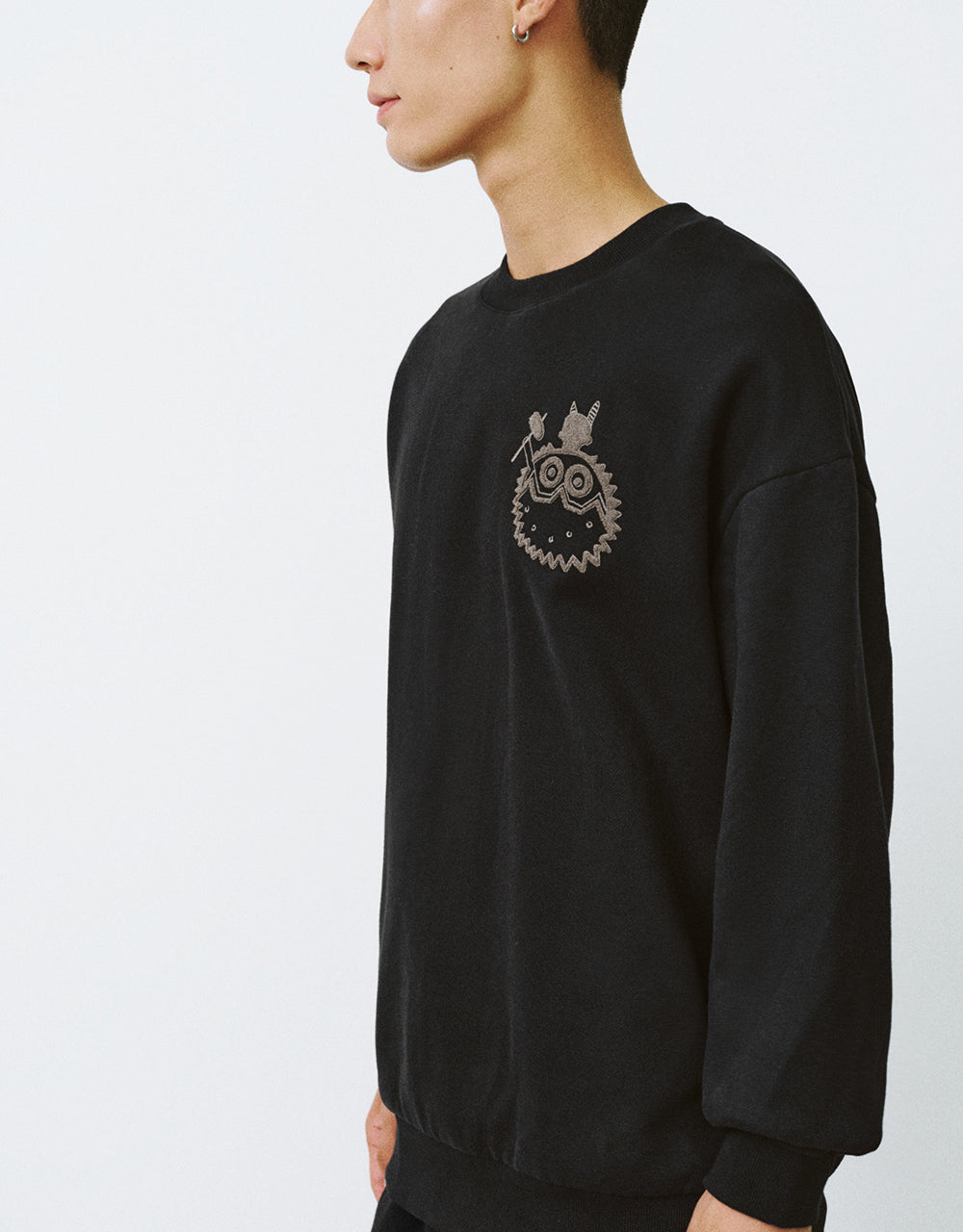 Printed Crew Neck Sweatshirt