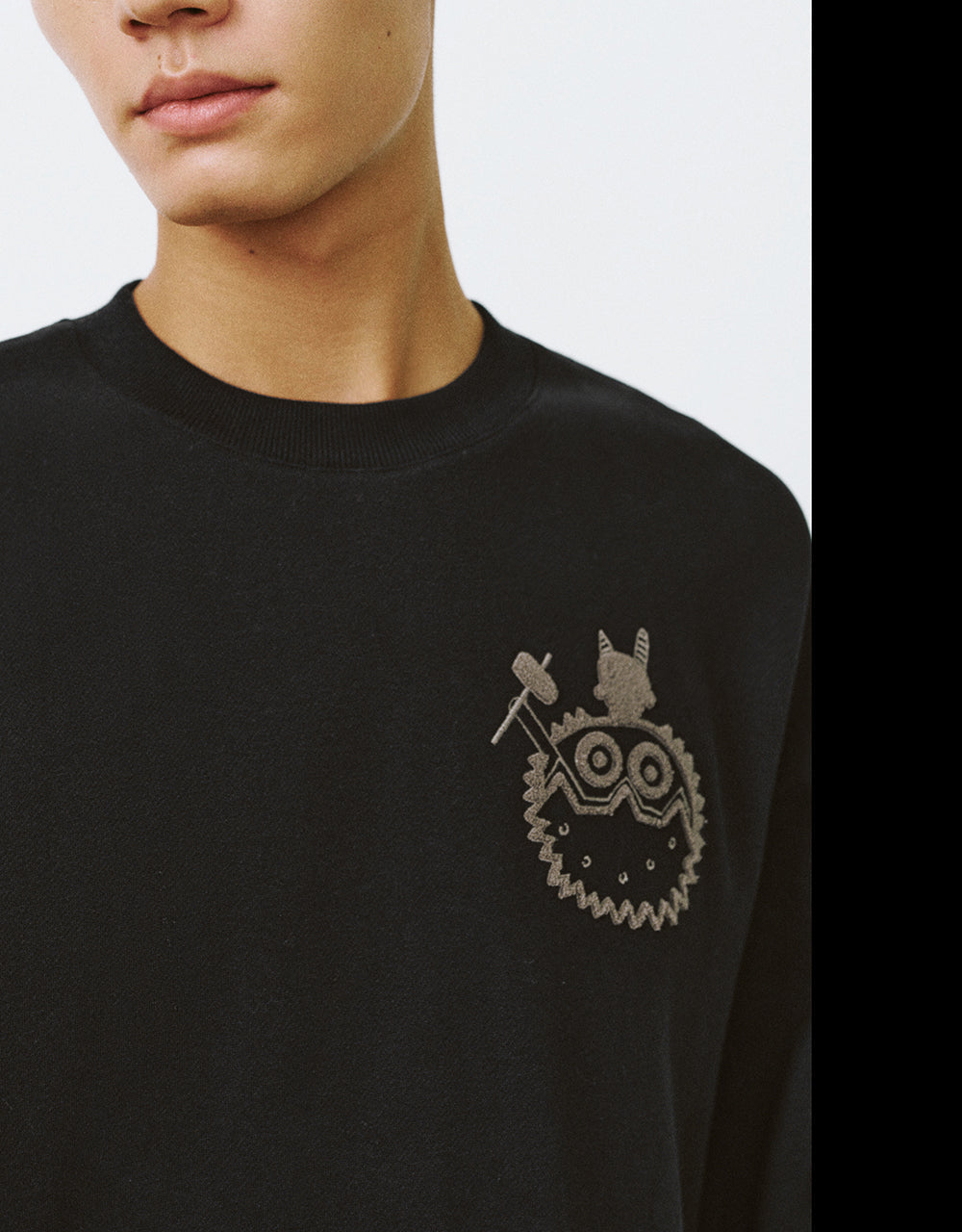 Printed Crew Neck Sweatshirt