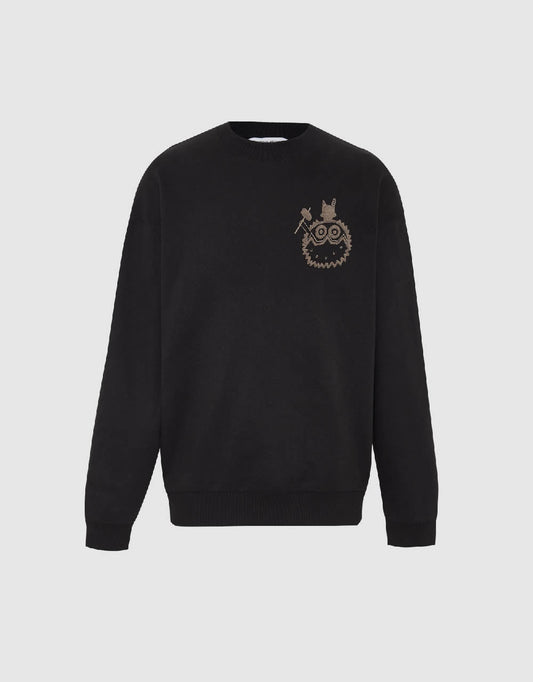 Printed Crew Neck Sweatshirt