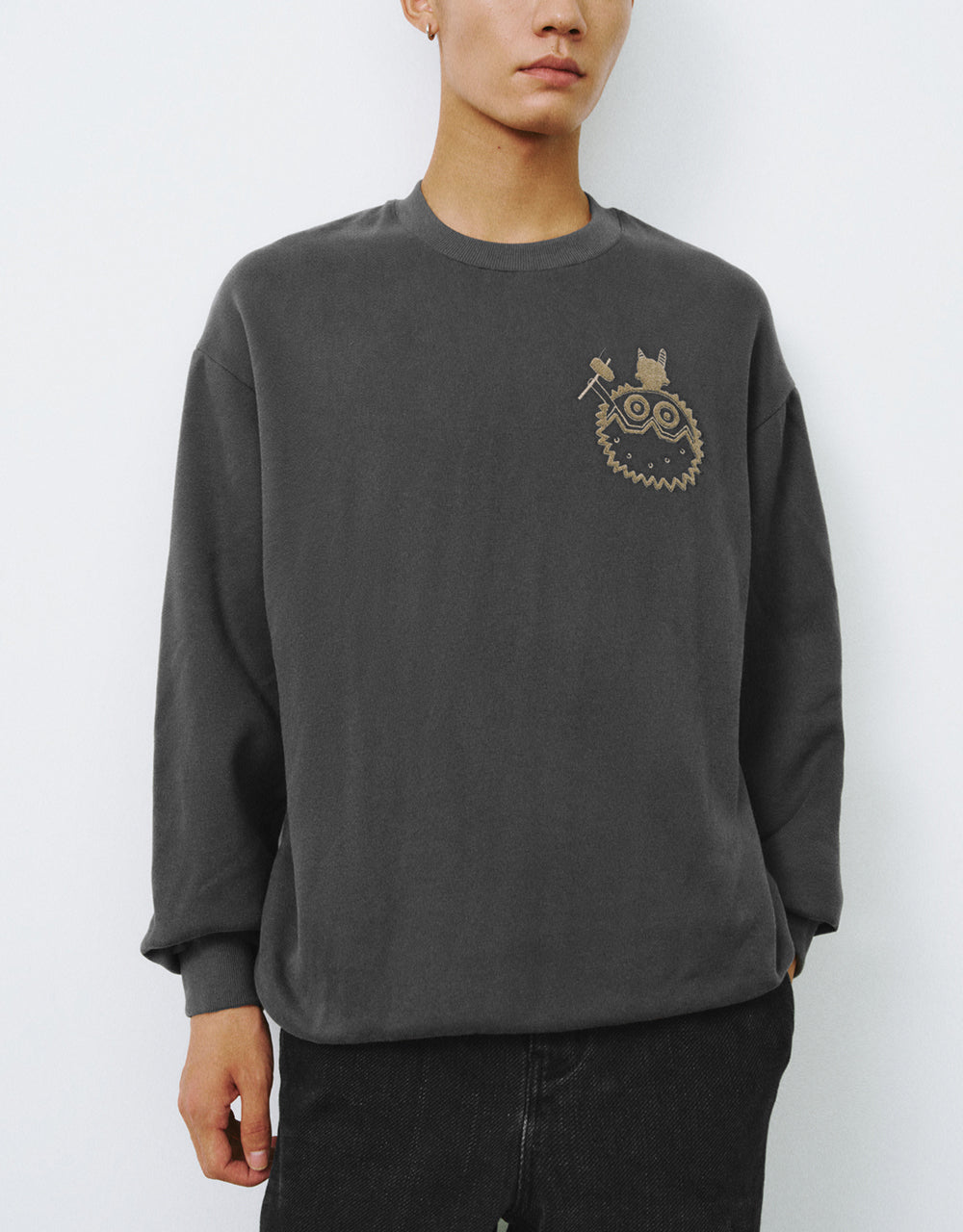 Printed Crew Neck Sweatshirt