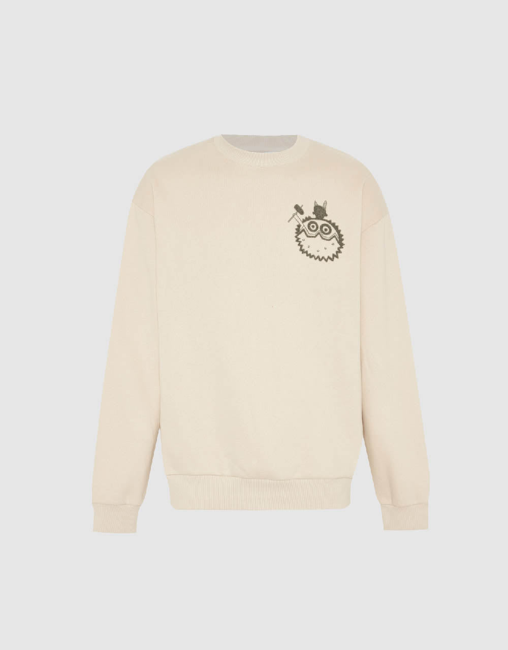 Printed Crew Neck Sweatshirt