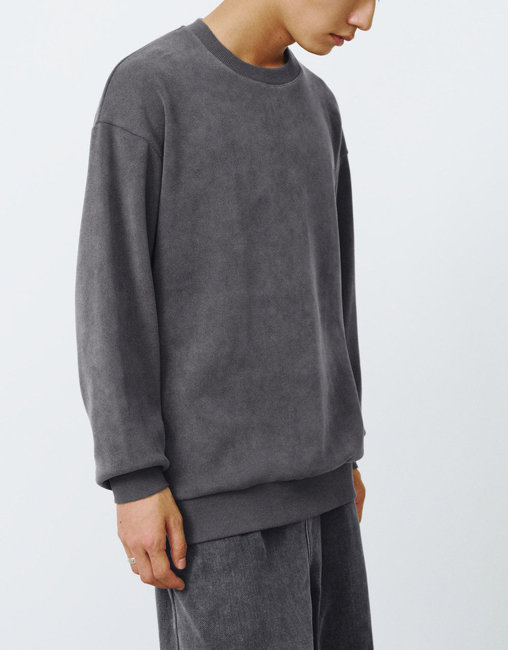 Crew Neck Loose Sweatshirt