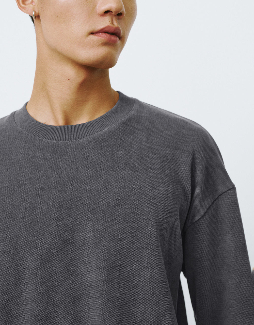 Crew Neck Loose Sweatshirt