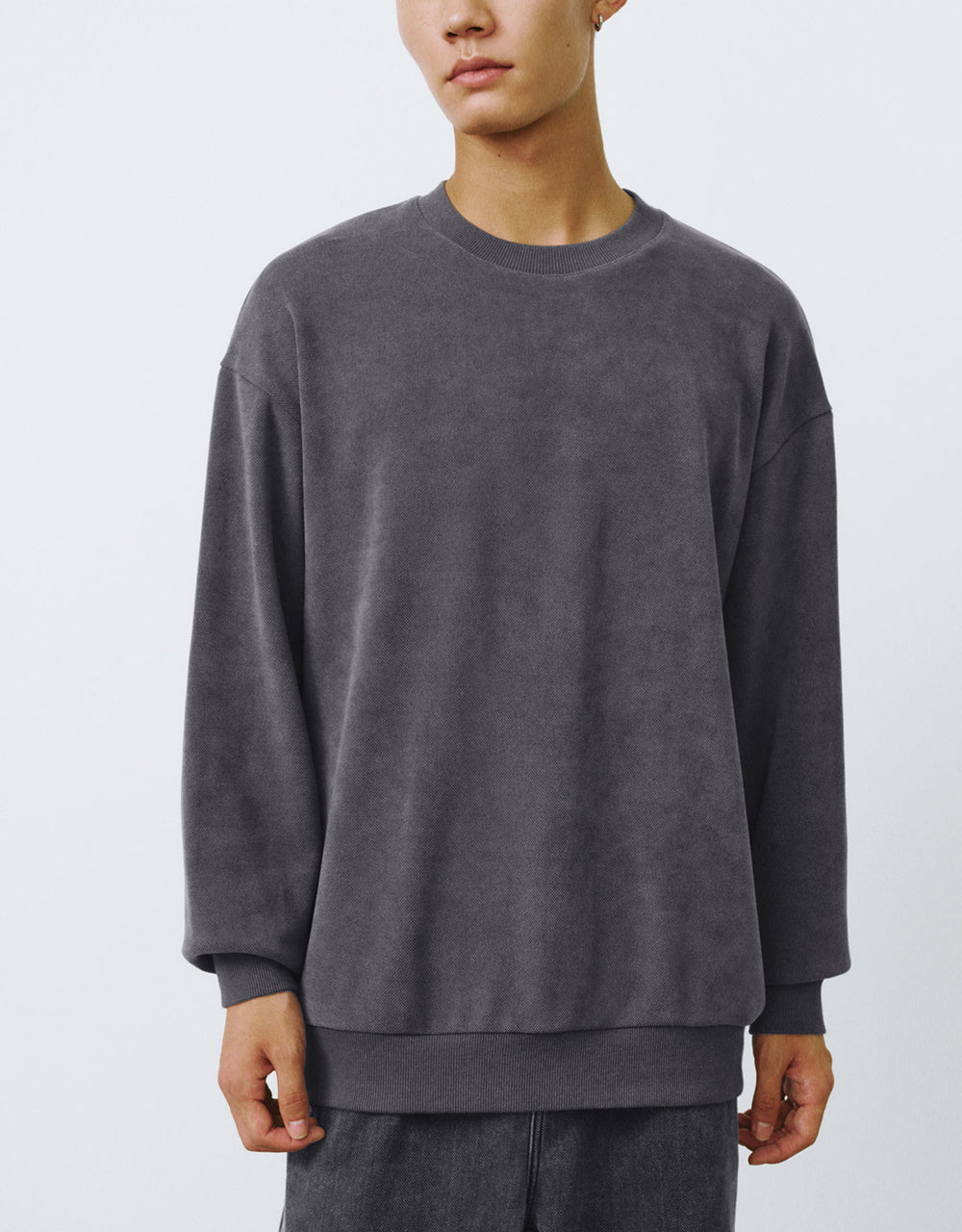 Crew Neck Loose Sweatshirt