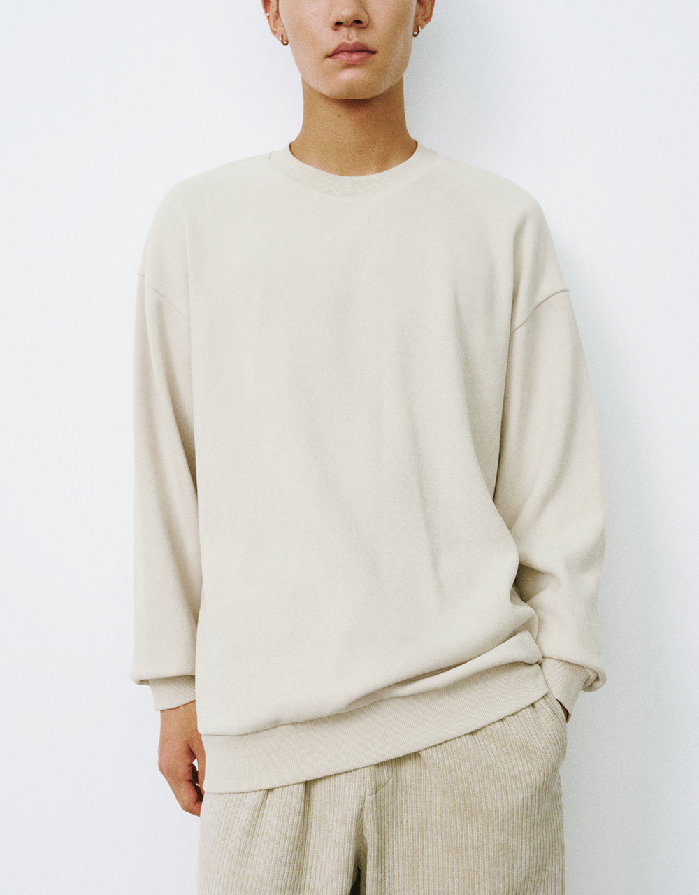 Crew Neck Loose Sweatshirt