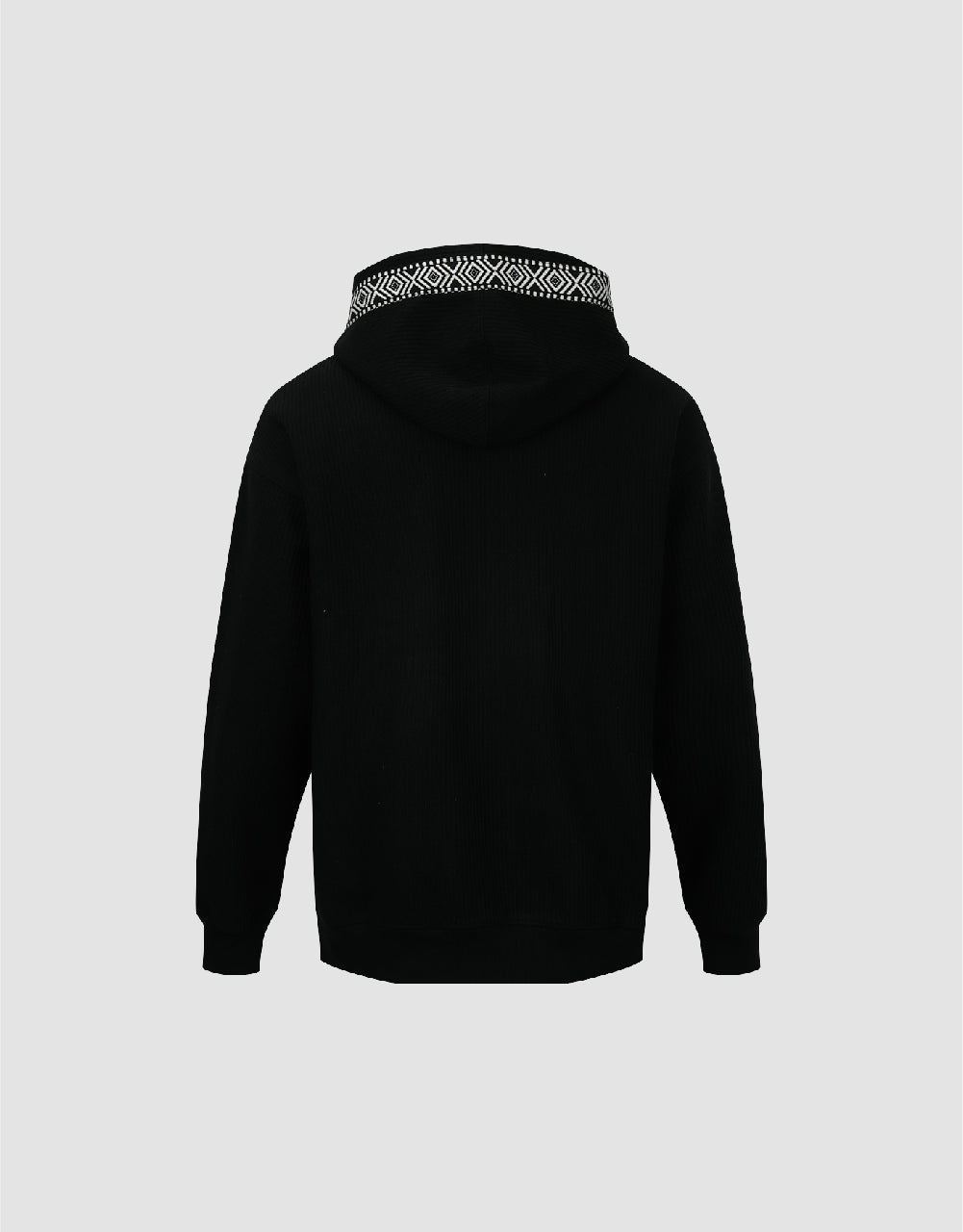 Drop Shoulder Sleeve Hooded Sweatshirt