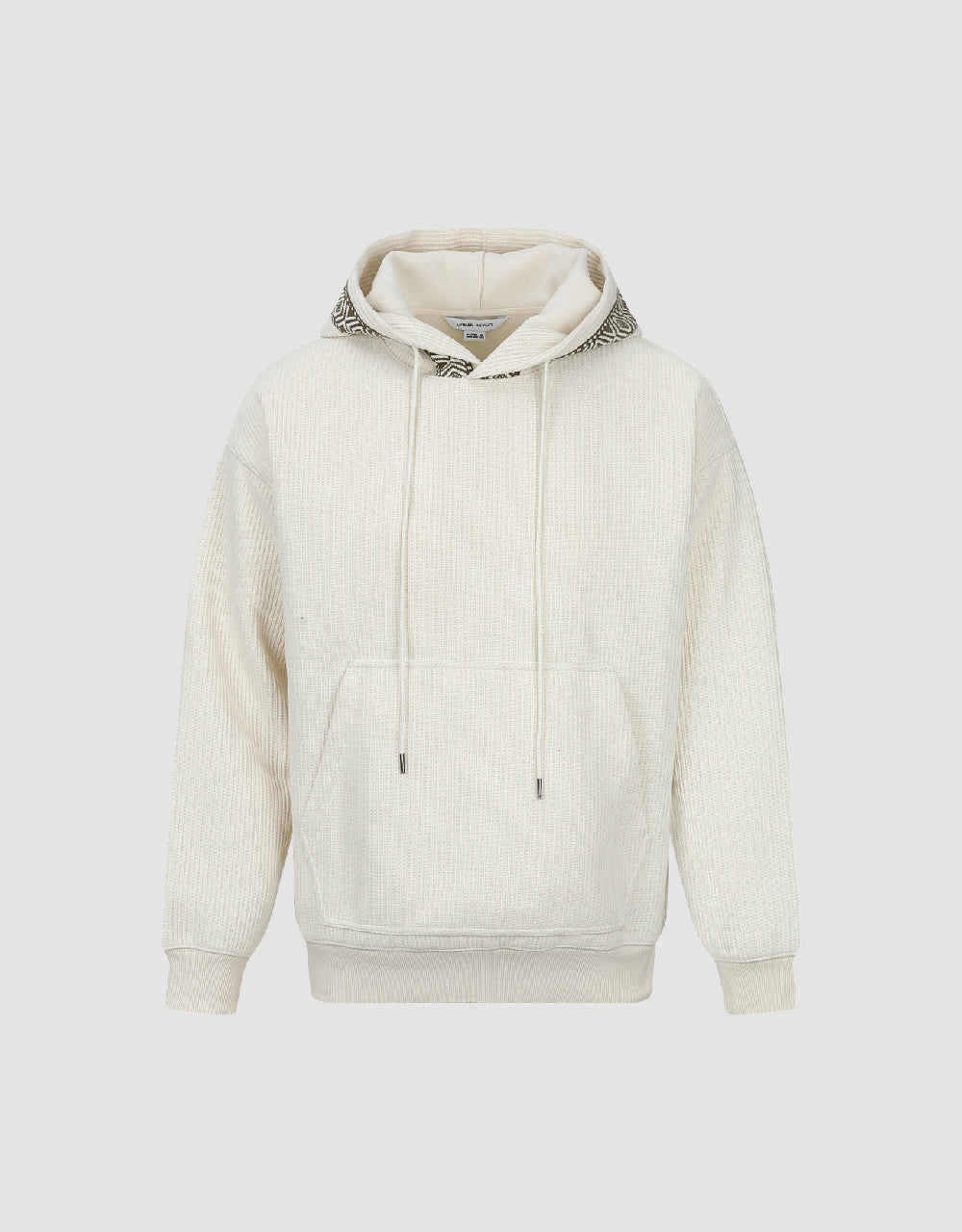 Drop Shoulder Sleeve Hooded Sweatshirt