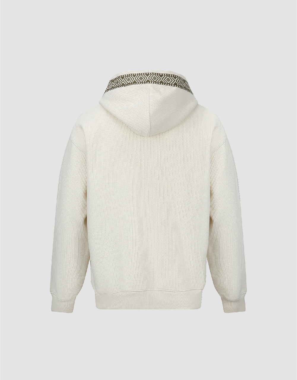 Drop Shoulder Sleeve Hooded Sweatshirt