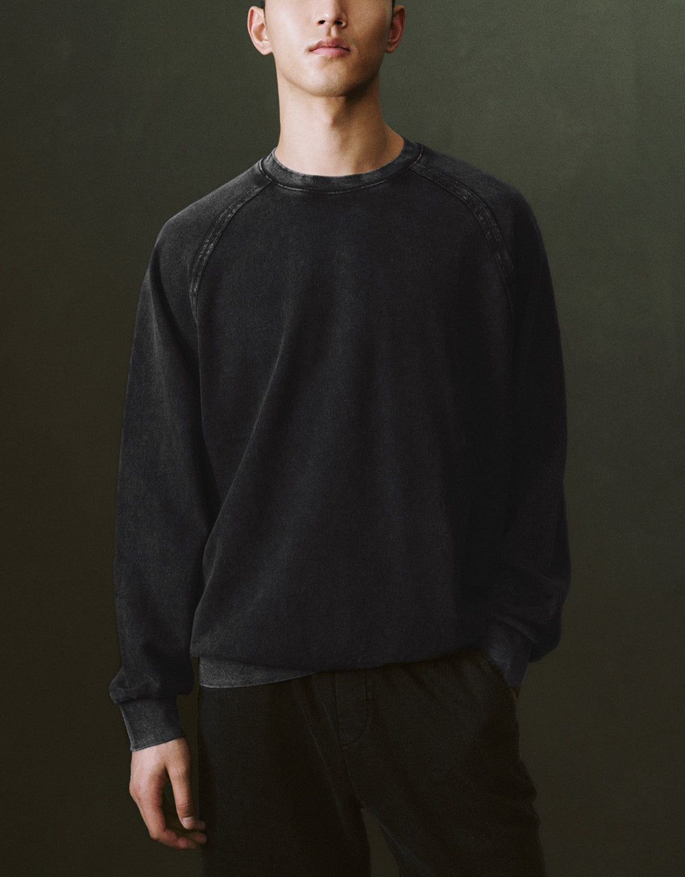 Crew Neck Loose Sweatshirt