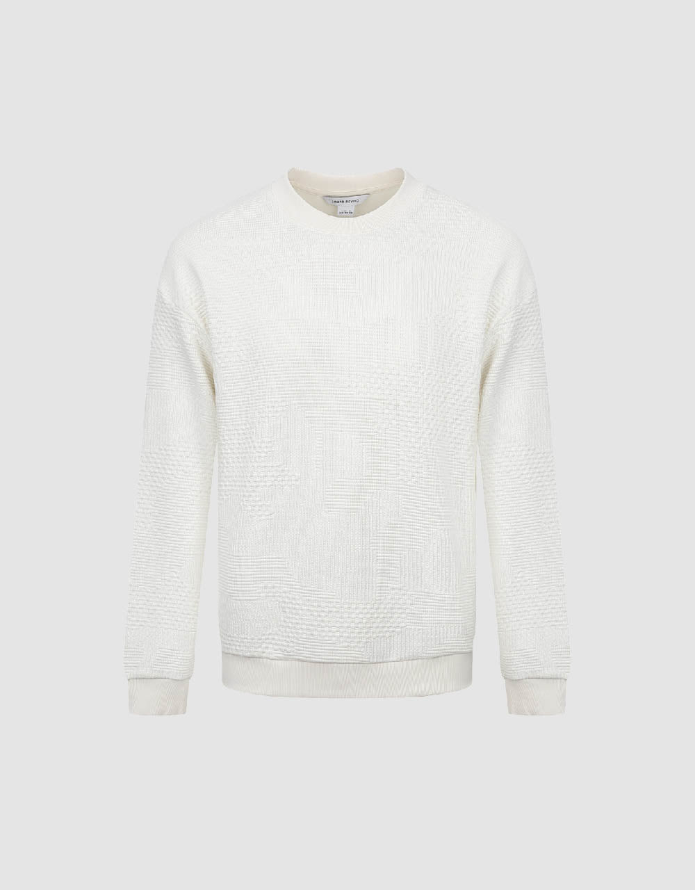 Textured Crew Neck Sweatshirt