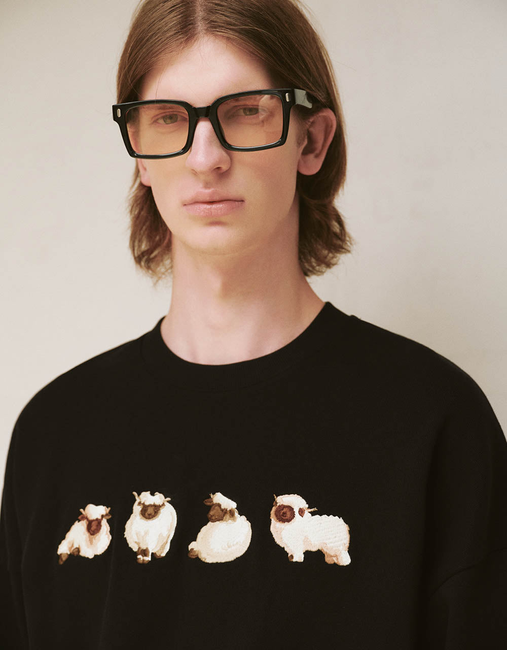 Animals Printed Crew Neck Sweatshirt