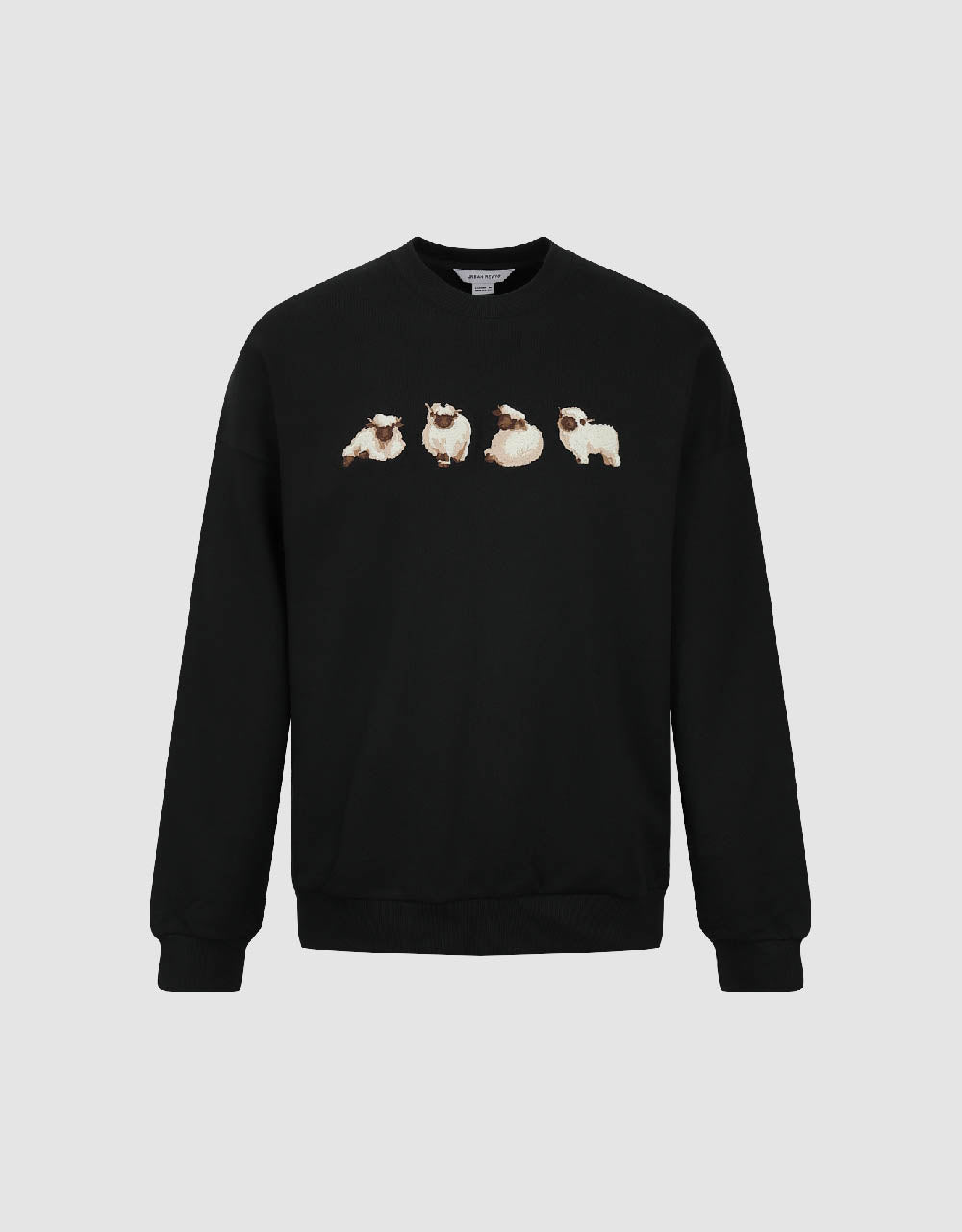 Animals Printed Crew Neck Sweatshirt