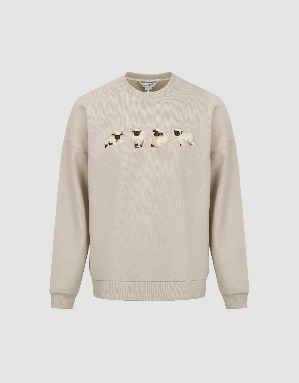 Animals Printed Crew Neck Sweatshirt