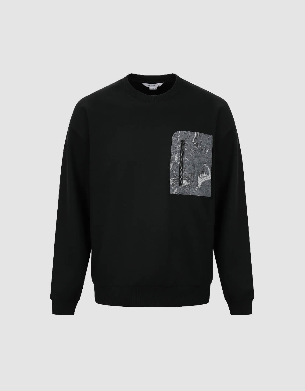 Crew Neck Sweatshirt With Zipped Pocket