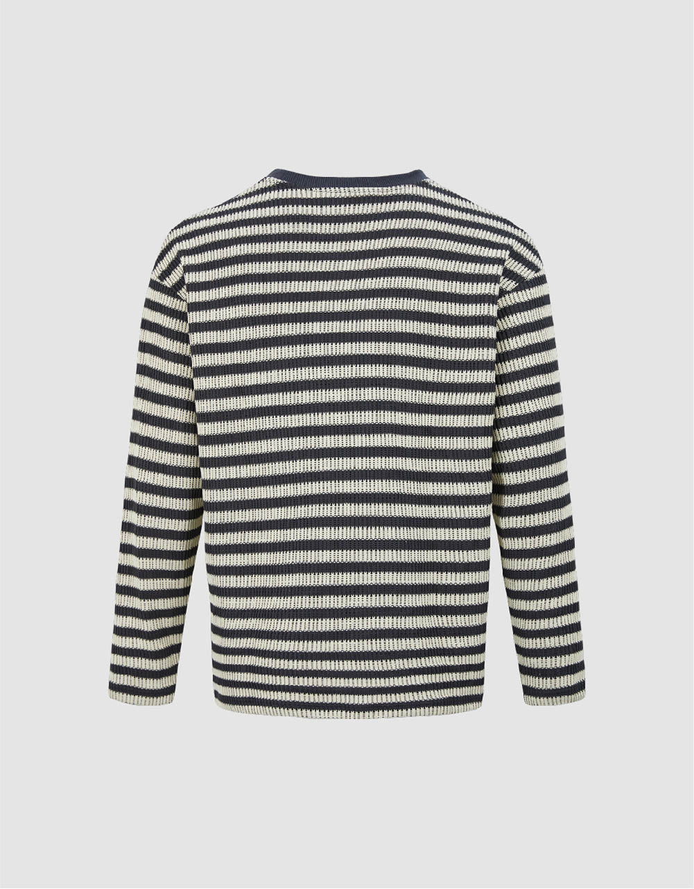 Striped Sleeve Crew Neck T-Shirt